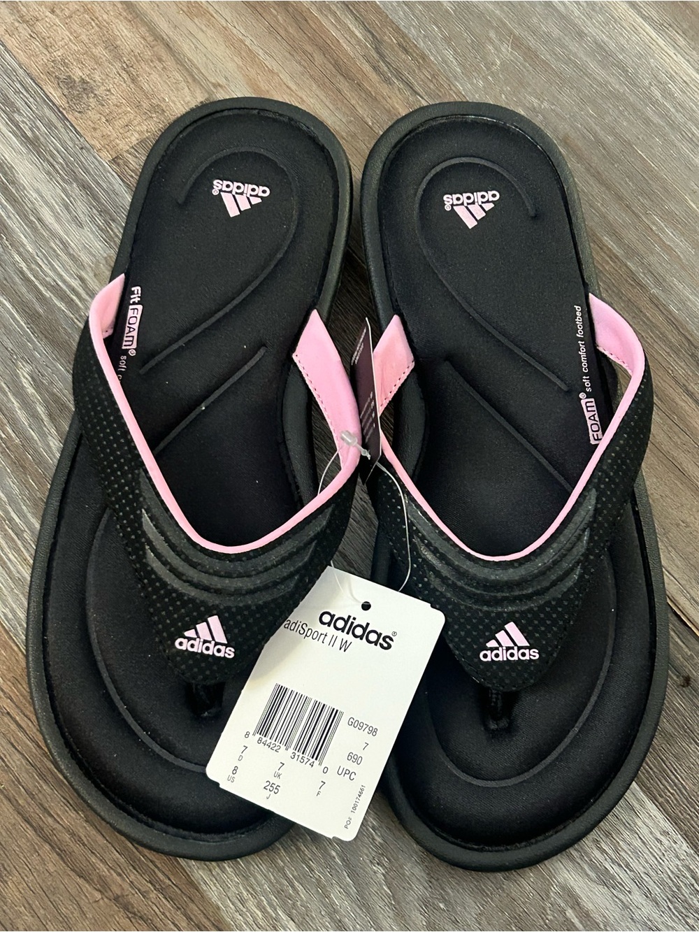 Adidas Asia port Comfort Flip Flop Sandals NWT 8